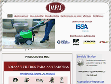 Tablet Screenshot of dapac.com.co
